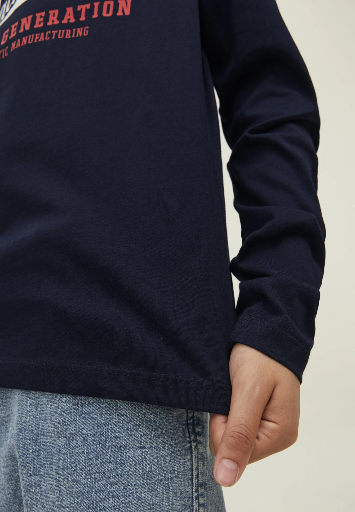 Jack & Jones Junior Jjelogo Tee O-Neck Jnr - Longsleeve - Navy Blazer/Truered/White 5 Jack & Jones Junior Jjelogo Tee O-Neck Jnr - Longsleeve - Navy Blazer/Truered/White - Afbeelding 5