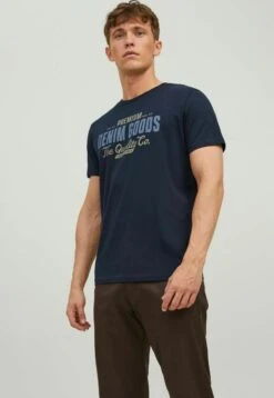 JACK&JONES Premium T-Shirt Print - Navy Blazer