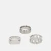 Jack & Jones Jacswirl 3 Pack - Ring - Silver Coloured