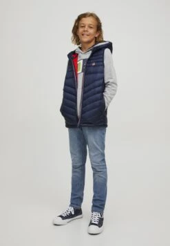 Jack & Jones Junior Jjehero Bodywarmer Hood- Bodywarmer - Navy Blazer