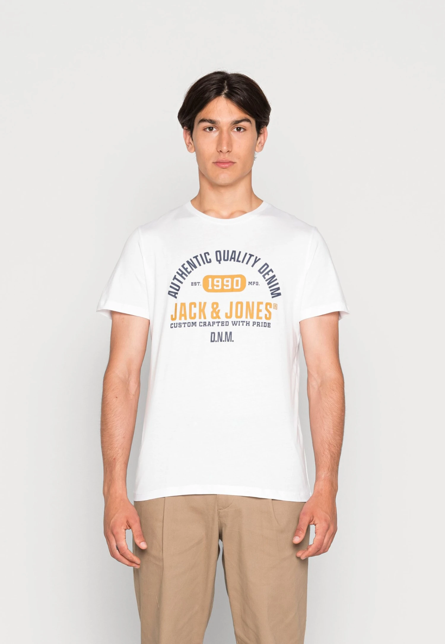 Jack & Jones Jjstamp Tee Crew Neck 3 Pack - T-Shirt Print - Black/White/Navy Blazer 5 Jack & Jones Jjstamp Tee Crew Neck 3 Pack - T-Shirt Print - Black/White/Navy Blazer - Afbeelding 5
