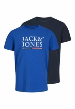 Jack & Jones Junior 2Er-Pack - T-Shirt Print - Navy Blazer -Jack & Jones f2943cc46dbe41ce91460edbf76f32ef