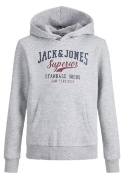 Jack & Jones Junior Elogo- Hoodie - Light Grey Melange 14 Jack & Jones Junior Elogo- Hoodie - Light Grey Melange -Jack & Jones f3abcf953ac042bb9482b84e2afd51f6