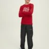 Jack & Jones Junior Jjejeans Tee O-Neck Jnr - Longsleeve - True Red