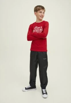 Jack & Jones Junior Jjejeans Tee O-Neck Jnr - Longsleeve - True Red