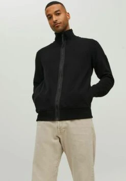 Jack & Jones High Neck - Sweater Met Rits - Black