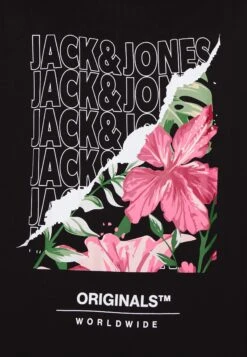Jack & Jones Jorbooster Tee Crew Neck - T-Shirt Print - Black -Jack & Jones f7a18e97d65948bd9e758d9893e33f48
