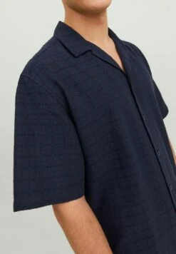 JACK&JONES Premium Kurzarm Strukturiertes Freizeit - Overhemd - Night Sky 11 JACK&JONES Premium Kurzarm Strukturiertes Freizeit - Overhemd - Night Sky -Jack & Jones f7bcd8cc2c424796929bf22f2f18e4c0