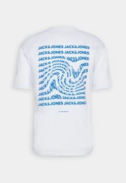 Jack & Jones Jjtwirl Tee Crew Neck - T-Shirt Print - White -Jack & Jones f86696eb639440ee8c6466c670d33c9d