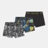 Jack & Jones Junior Jacsugar Skull 3 Pack - Onderbroeken - Black/Blazing Yellow