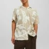 JACK&JONES Premium Jprblatropic Resort Relax Fit - Overhemd - White Pepper
