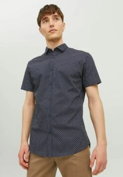 JACK&JONES Premium Premium Kurzarm Print - Overhemd - Navy Blazer 10 JACK&JONES Premium Premium Kurzarm Print - Overhemd - Navy Blazer -Jack & Jones fa57cdb0e5a94fd4a80d42deef69c5ff