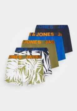 Jack & Jones Jaccalm Leaves Trunks 5 Pack - Onderbroeken - Navy/Blue/Olive -Jack & Jones fabc074f8e04458e8b869f5d3d7a0638