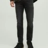 Jack & Jones Jjimike Jjoriginal Mf- Straight Leg Jeans - Black Denim