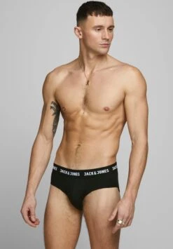 Jack & Jones Jacsolid Briefs 5 Pack - Slip - Black