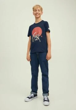 Jack & Jones Junior Marvel - T-Shirt Print - Navy Blazer