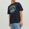 Jack & Jones Crew Neck - T-Shirt Print - Navy Blazer