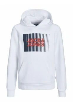 Jack & Jones Junior Jjecorp Logo Hood Play - Hoodie - White
